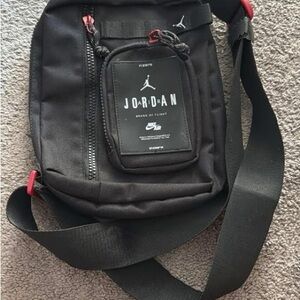 Jordan Black and Red Messenger Bag